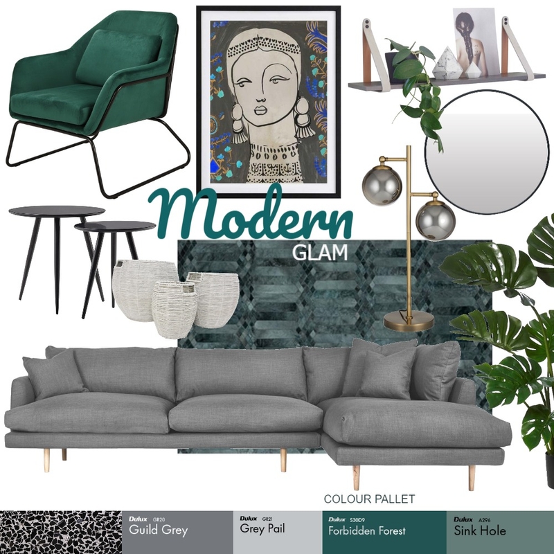 Modern Glam Mood Board by CourtneyDedekind on Style Sourcebook