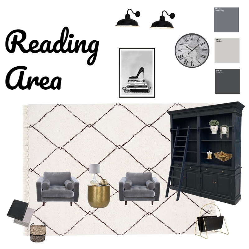 Reading Area Mood Board by Candace Sluiter on Style Sourcebook