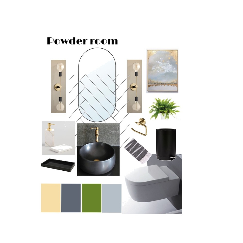 Powder Room Mood Board by clara.keqing on Style Sourcebook