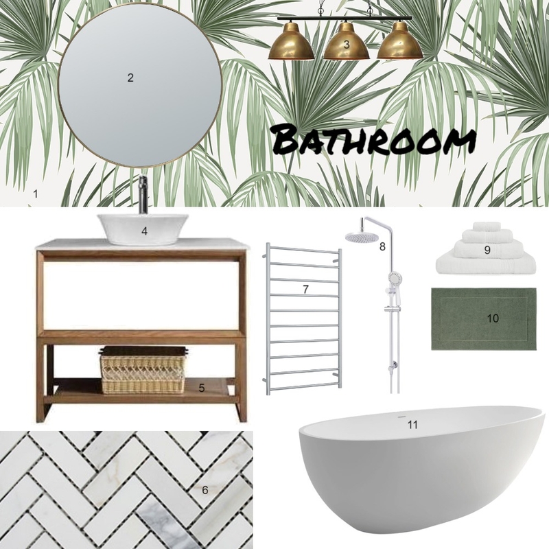 bathroom Mood Board by CHELSEASATHERLEY on Style Sourcebook