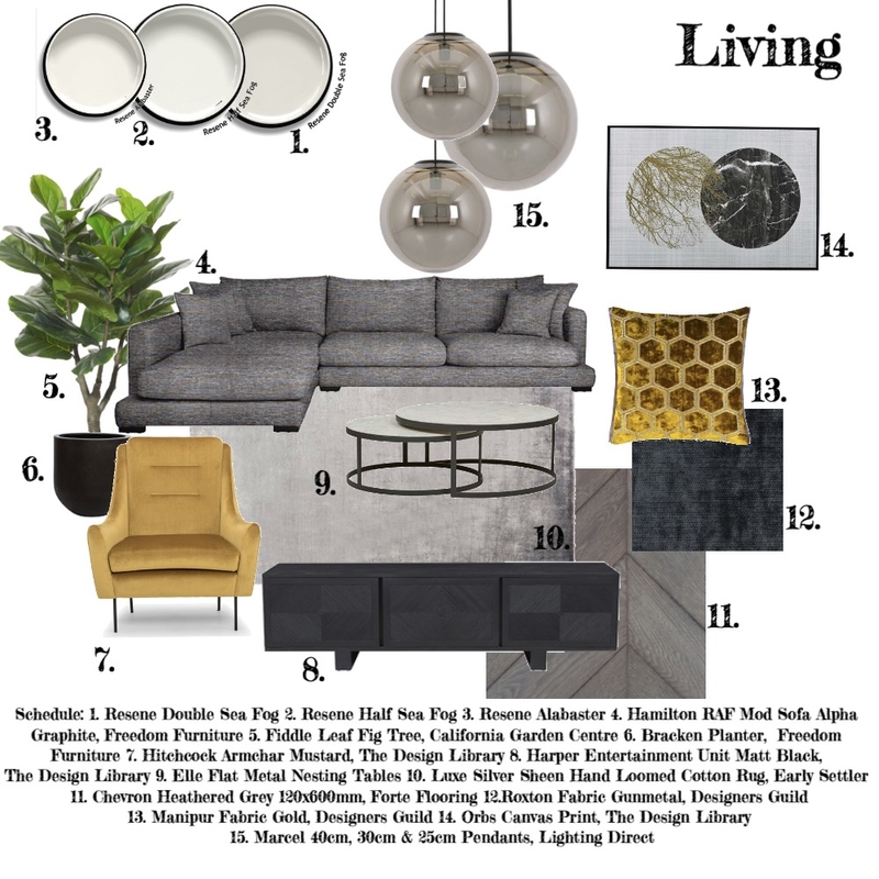 Living  - Assignment 9 Mood Board by Janine Thorn on Style Sourcebook