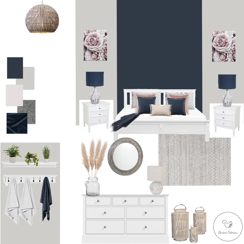 Navy Bedroom - Loxley 3 Mood Board by Chestnut Interior Design on Style Sourcebook