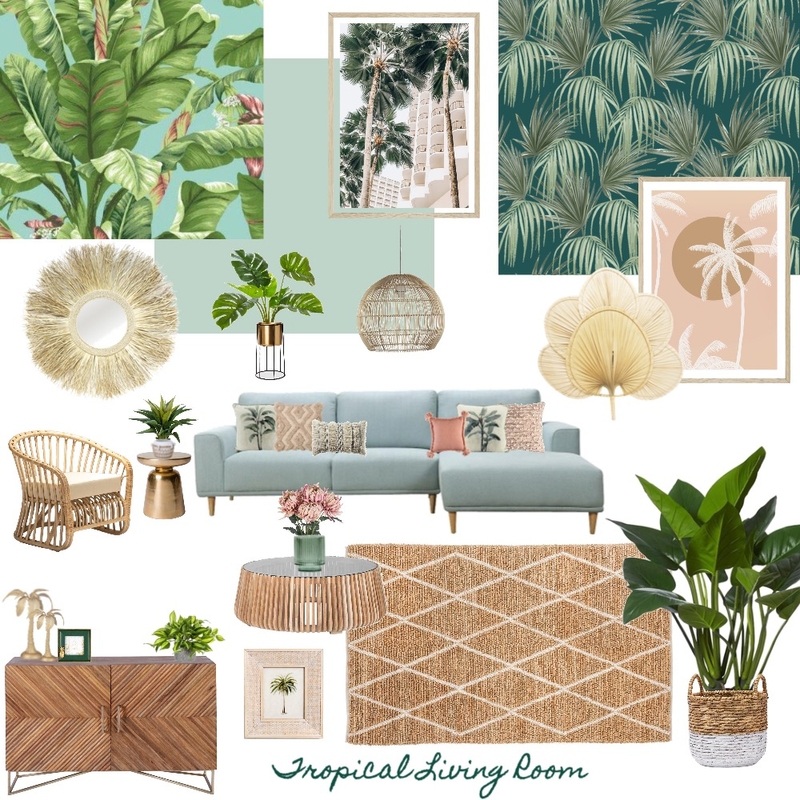 Tropical Living Room Mood Board by gundaniumdi on Style Sourcebook