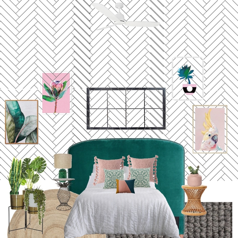 Master Bedroom #4 (wallpaper) Mood Board by ali_gee on Style Sourcebook