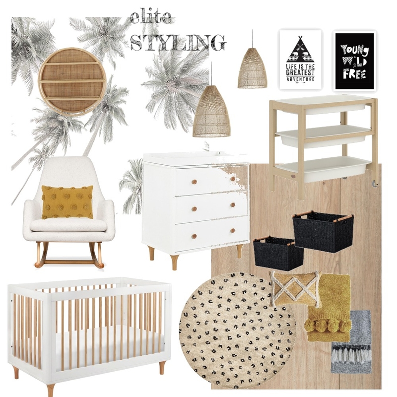 Gender Neutral Nursery Mood Board by Elite Styling on Style Sourcebook