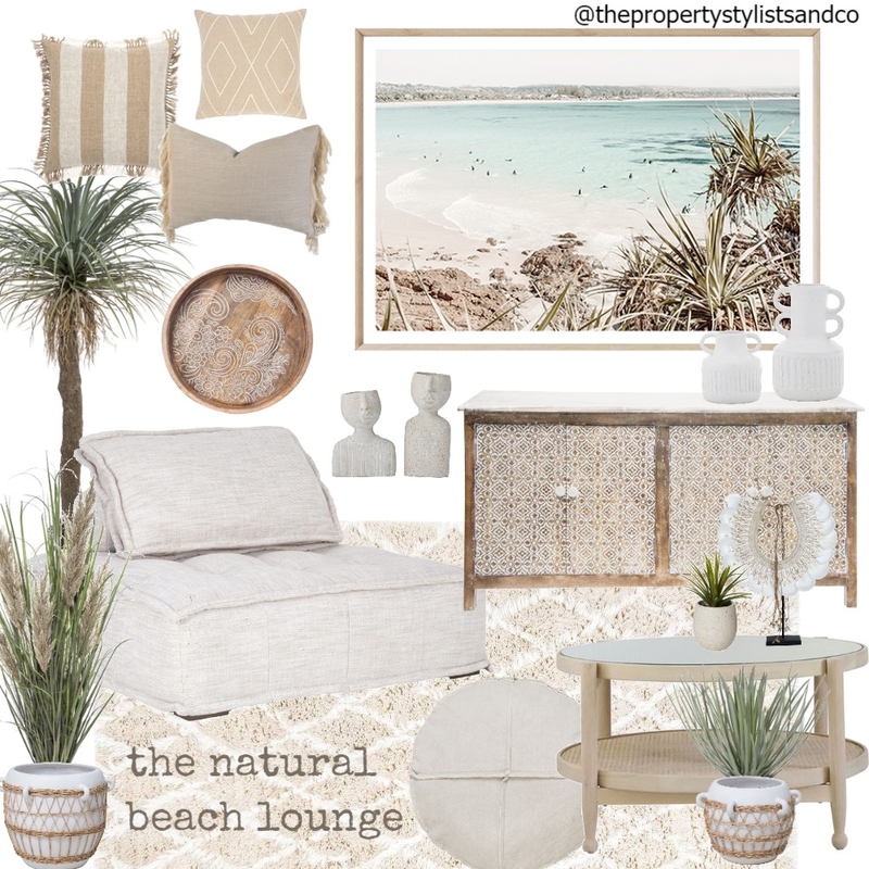 The Natural Beach Lounge Mood Board by The Property Stylists & Co on Style Sourcebook