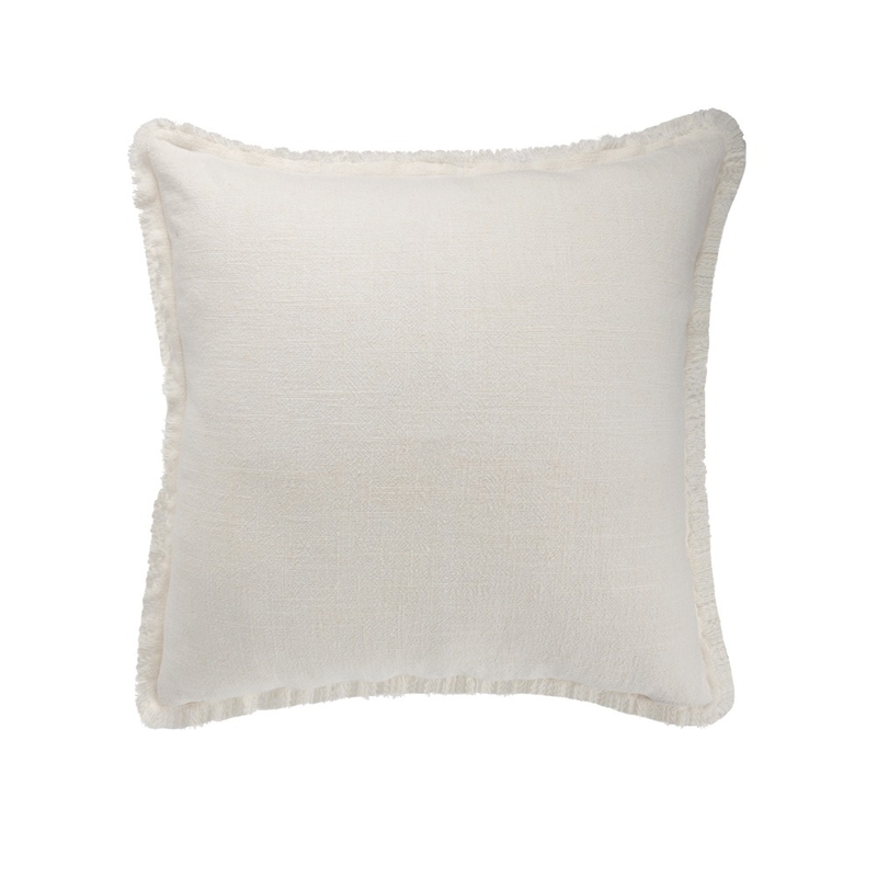 ATLINIA LINEN CUSHION 50x50CM FRINGED EDGES WHITE CUSHION Mood Board by ATLINIA on Style Sourcebook