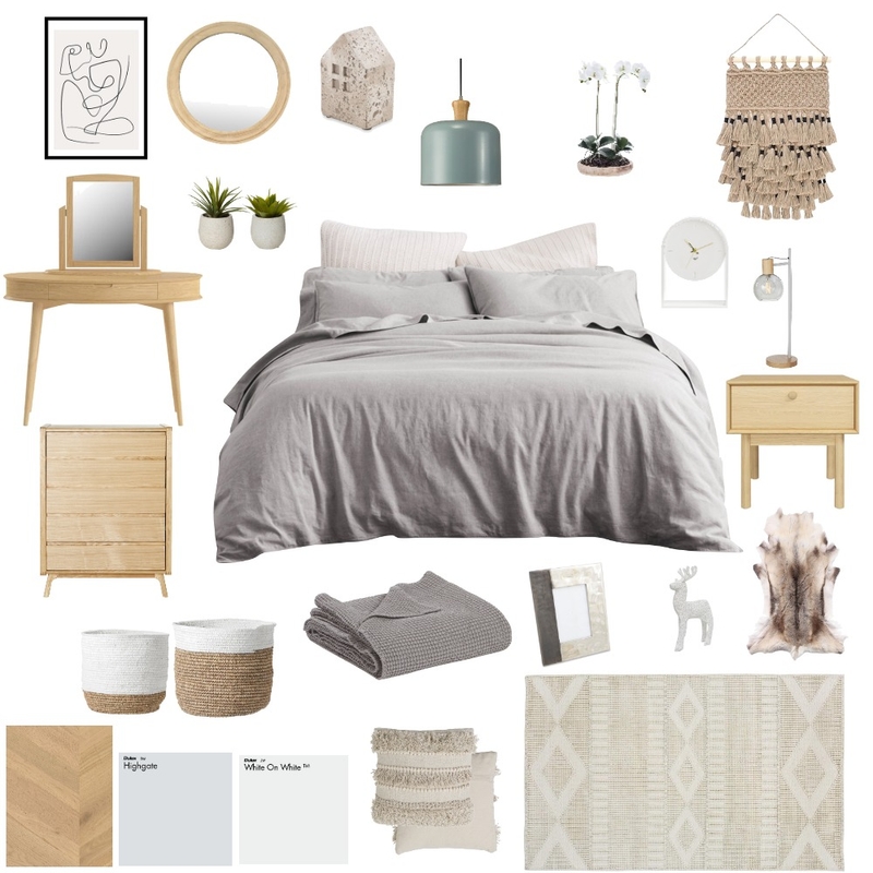 Scandi Sleeping Mood Board by CathyWardNZ on Style Sourcebook