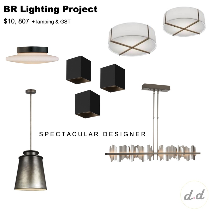 BR Lighting Project, Option 2 Mood Board by dieci.design on Style Sourcebook