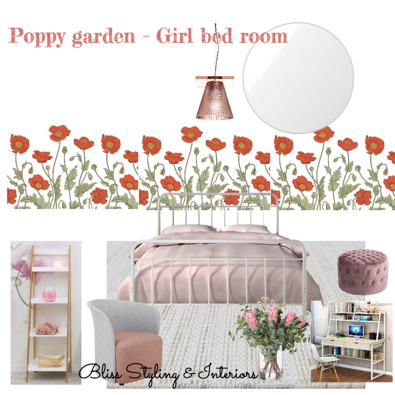 girl bed room Mood Board by Bliss Styling & Interiors on Style Sourcebook