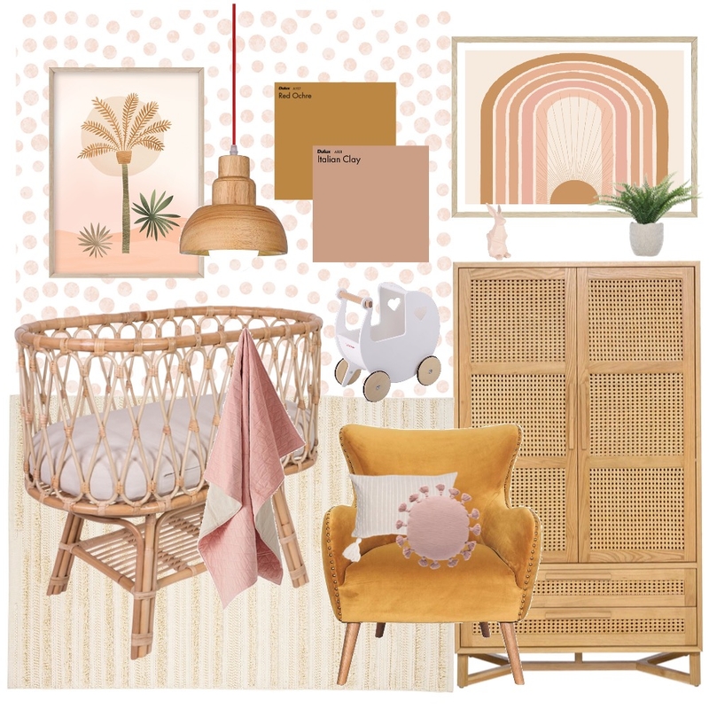 bohemian babys room Mood Board by brookeshawl on Style Sourcebook