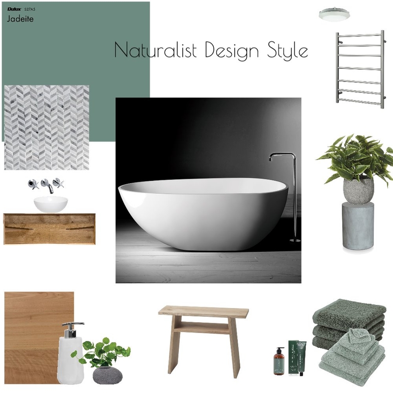 Naturalist Bathroom Mood Board by njparker@live.com.au on Style Sourcebook