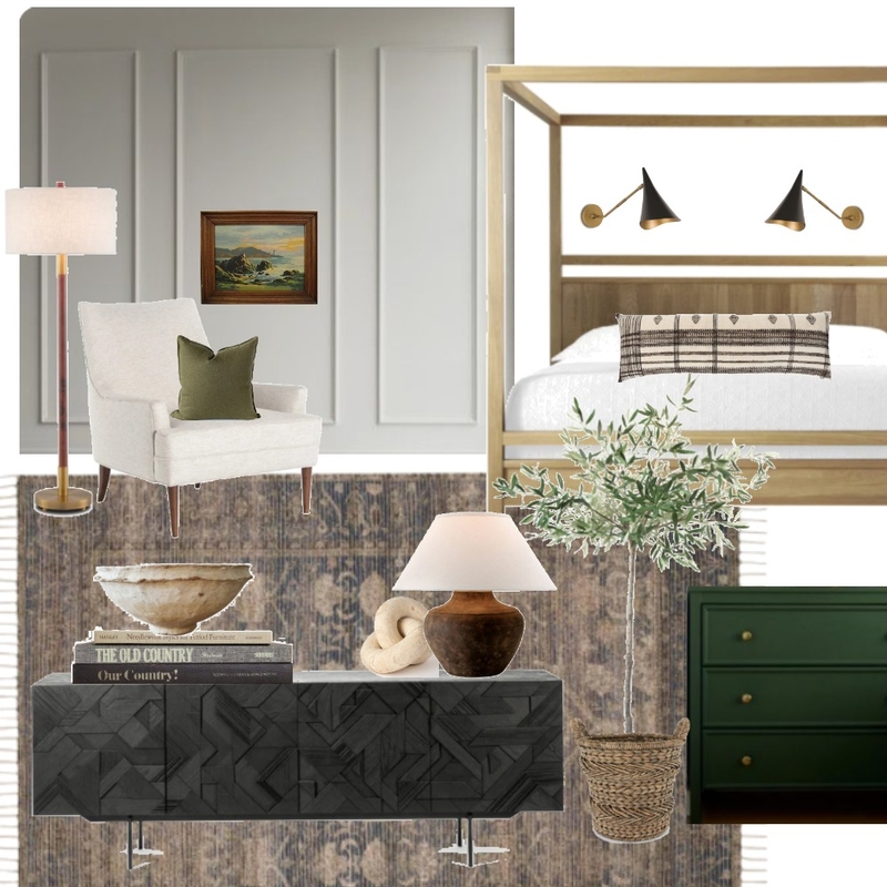 Rustic California bedroom Mood Board by leighnav on Style Sourcebook