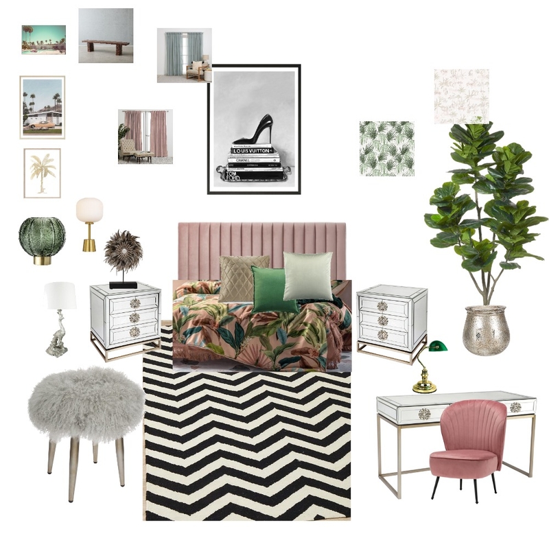 Hollywood bedroom Mood Board by mjanainab on Style Sourcebook