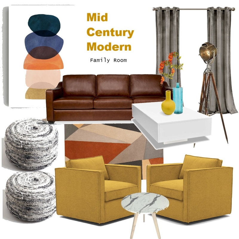 Mid Century Modern Concept 4 Mood Board by Miss Micah J on Style Sourcebook