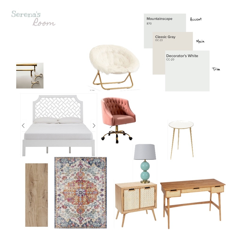 Serena's Bedroom Mood Board by KShort on Style Sourcebook