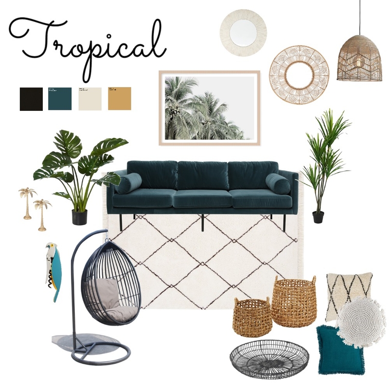 Cool Tropics Mood Board by michelle_carla on Style Sourcebook