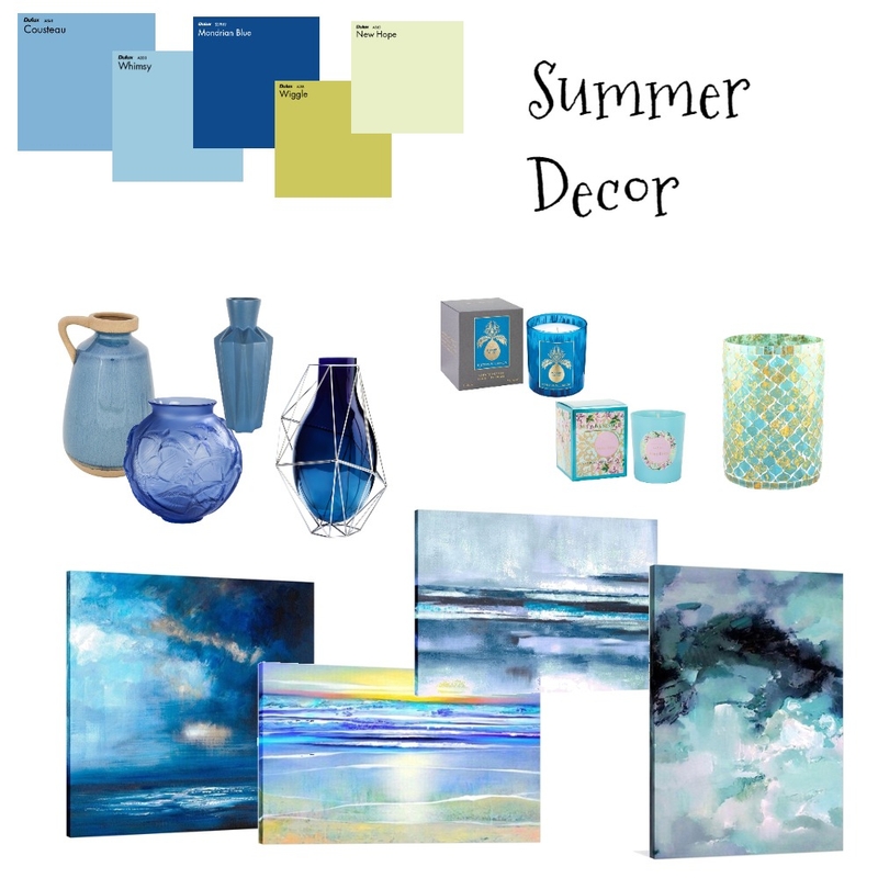 Summer Decor Mood Board by Mermaid on Style Sourcebook