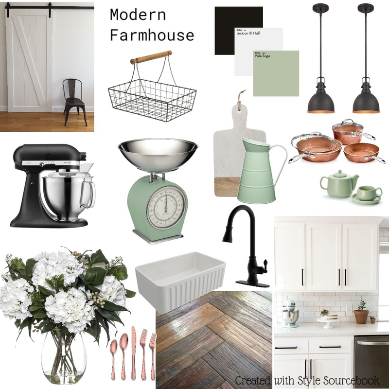 Modern Farmhouse Kitchen Mood Board by brooklyndouglass on Style Sourcebook