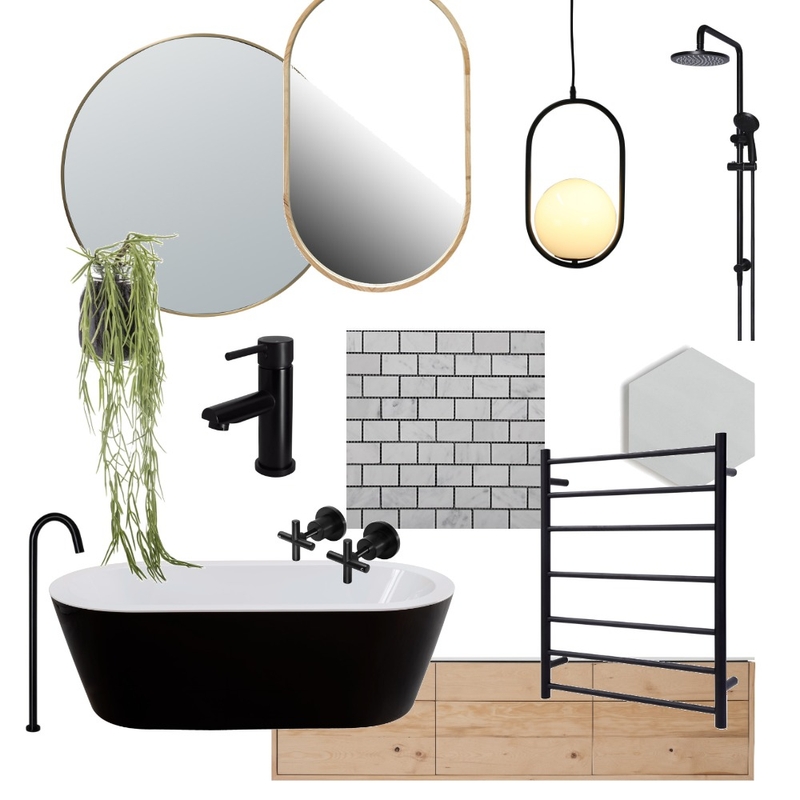 Black Bathing Mood Board by B.Wright on Style Sourcebook