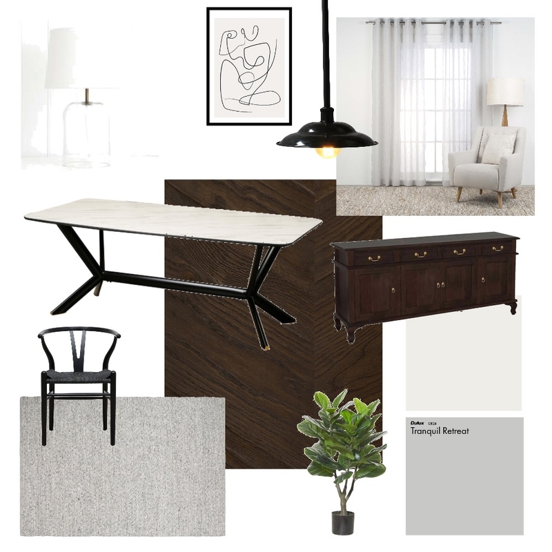 Dining Room Mood Board by leilabesim on Style Sourcebook