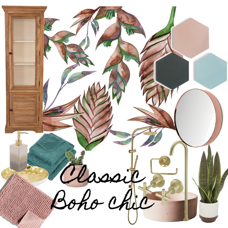 Classic Boho Chic Bathroom Mood Board by Shiulee Mazumdar on Style Sourcebook