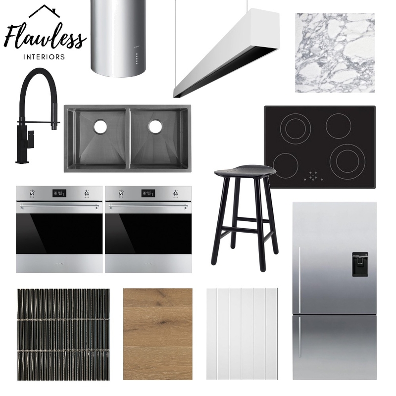 Modern Streamline Kitchen Moodboard Mood Board by Flawless Interiors Melbourne on Style Sourcebook