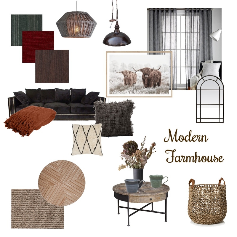 Dark Modern Farmhouse Mood Board by sakara on Style Sourcebook