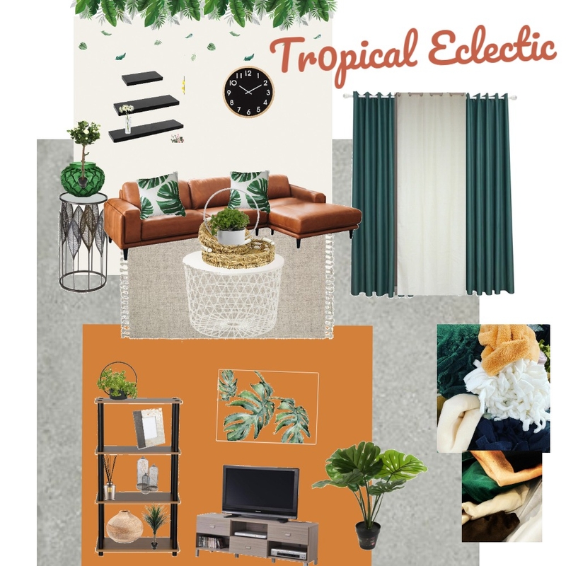 Tropical Eclectic living room Mood Board by ANED on Style Sourcebook