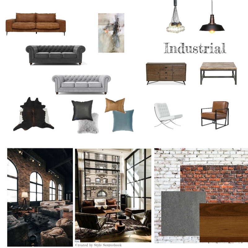 Industrial final Mood Board by MichelleL on Style Sourcebook