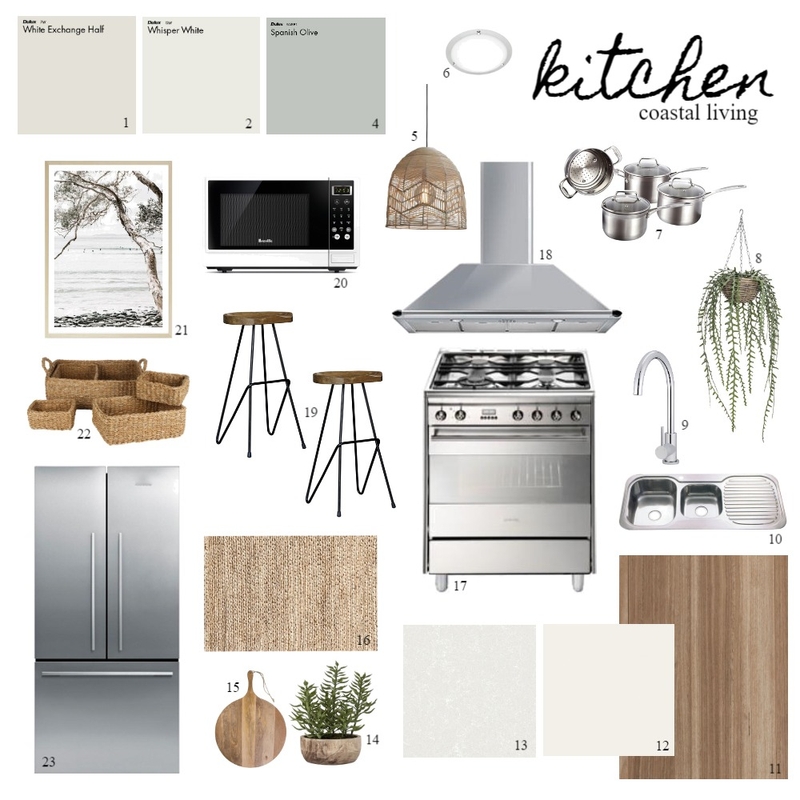 Kitchen - Coastal Living Mood Board by Nook Interior Design + Styling on Style Sourcebook