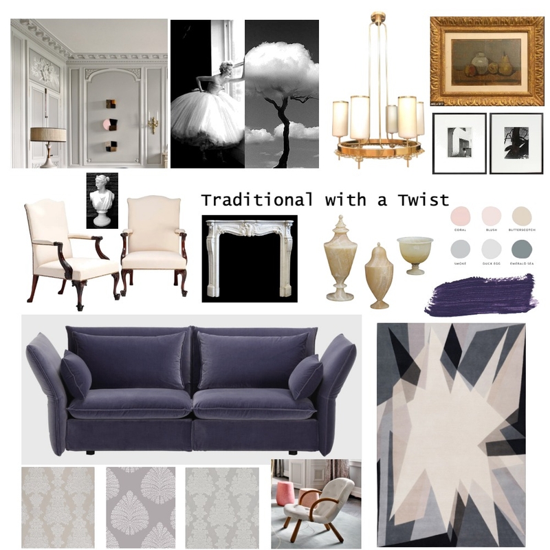 Traditional with a Twist Moodboard Mood Board by d+d on Style Sourcebook