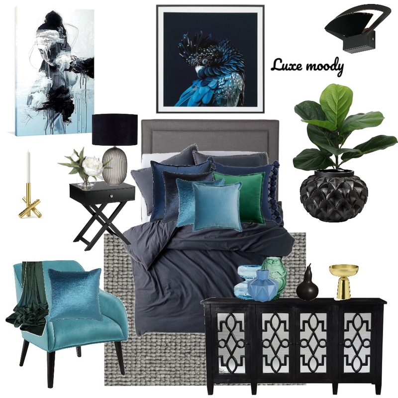 Luxe moody Mood Board by stylefusion on Style Sourcebook