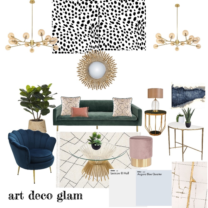 Art Deco Glam Mood Board by chaehume on Style Sourcebook