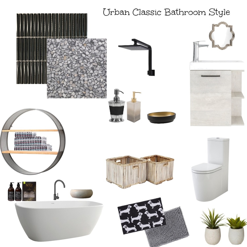 Urban Classic Bathroom Mood Board by Reveur Decor on Style Sourcebook