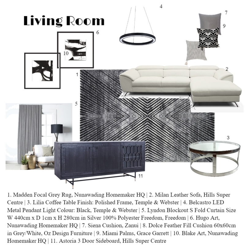 Living Room Mood Board by SharonFitz on Style Sourcebook