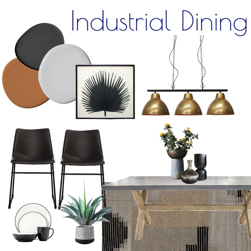 Industrial Dining Mood Board by Kohesive on Style Sourcebook