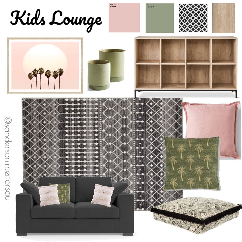 Kerryann Kids Living Mood Board by Sanderson Interiors AU on Style Sourcebook