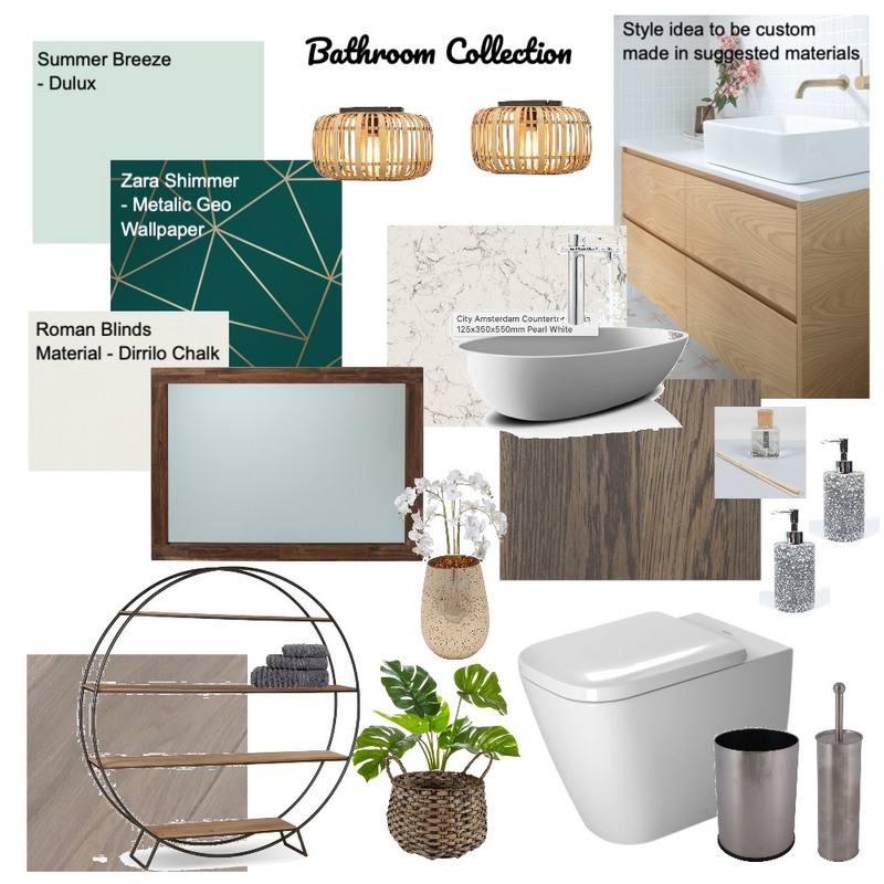 Module 9 Bathroom collection Mood Board by NV Creative Spaces on Style Sourcebook