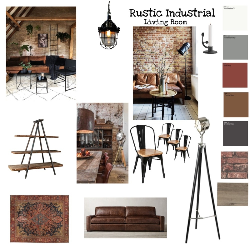 Rustic Industrial Mood Board by meaghanadam on Style Sourcebook