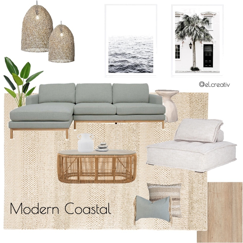 Modern Coastal Mood Board by el.creativ on Style Sourcebook
