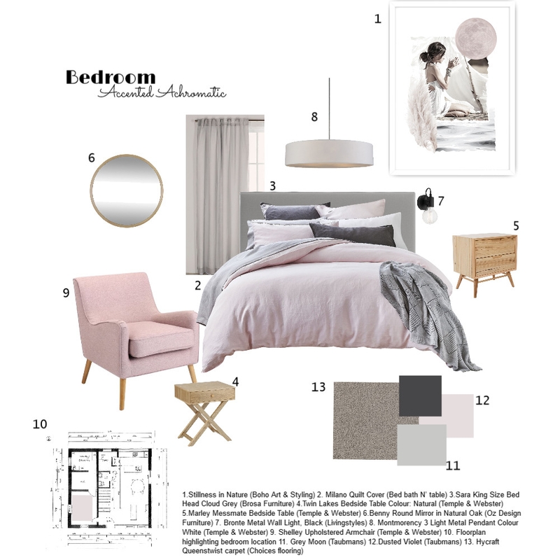 Bedroom Mood Board by mtammyb on Style Sourcebook