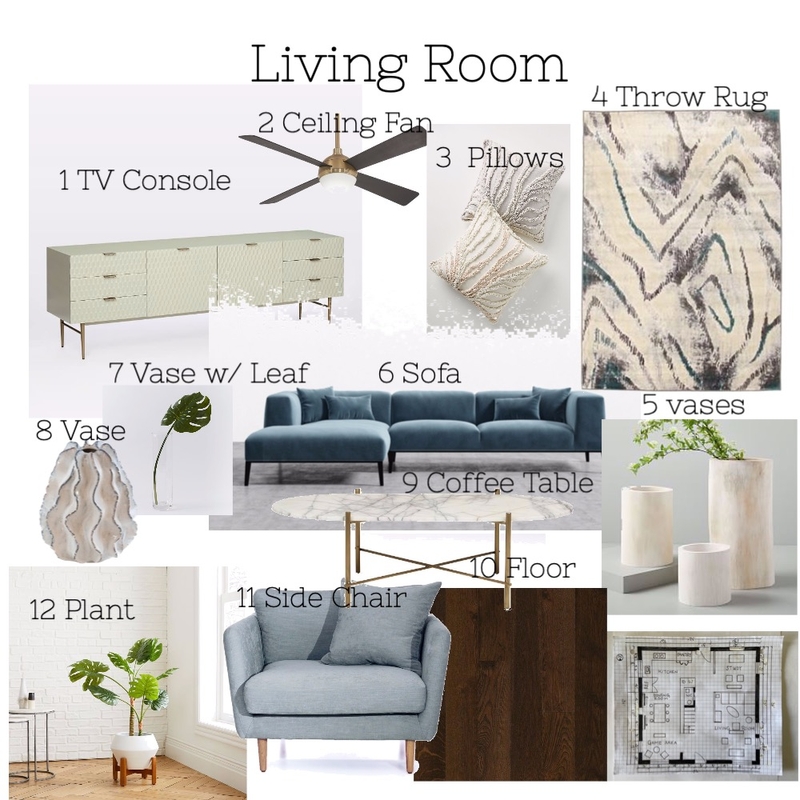 Living Room Mood Board by Shari Dang on Style Sourcebook