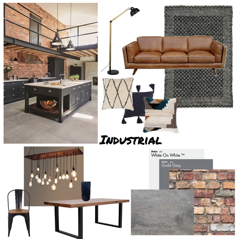 Industrial Mood Board Mood Board by hannahhbr on Style Sourcebook