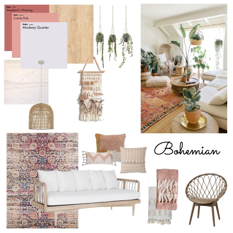 Bohemian Mood Board Mood Board by hannahhbr on Style Sourcebook