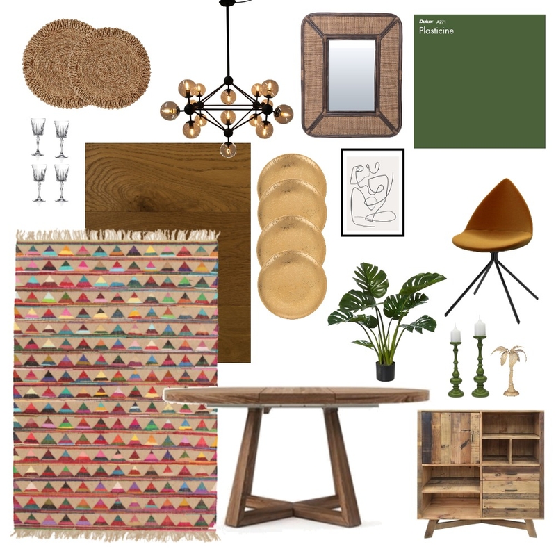 RETRO JUNGLE DINING Mood Board by heylilliani on Style Sourcebook