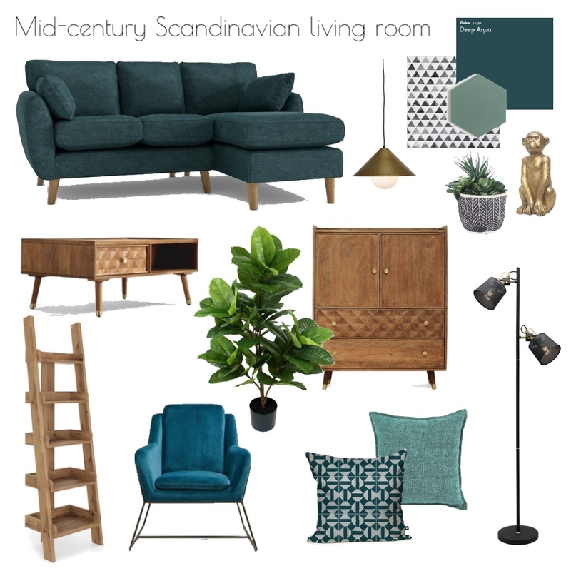 Mid-century Scandinavian apartment Mood Board by Eleni on Style Sourcebook