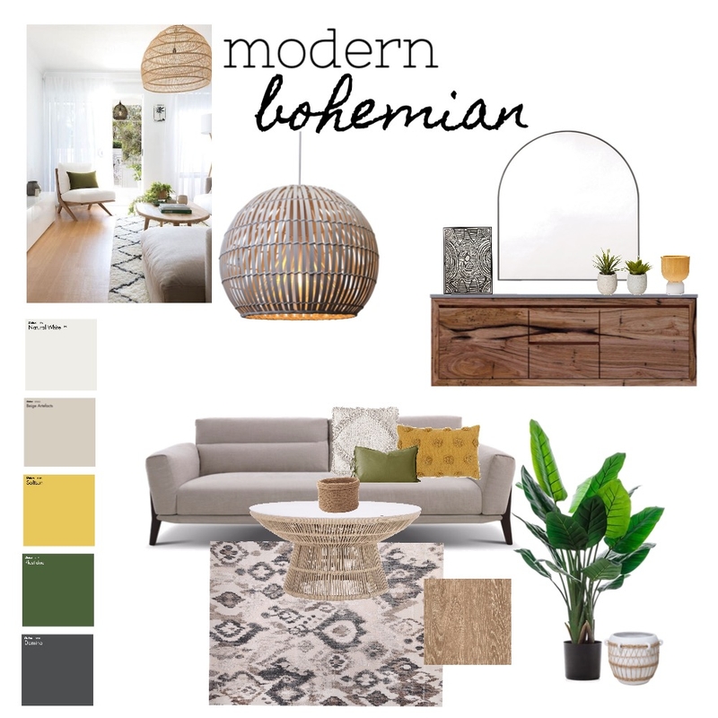 Modern Boho Mood Board by W INTERIORS on Style Sourcebook