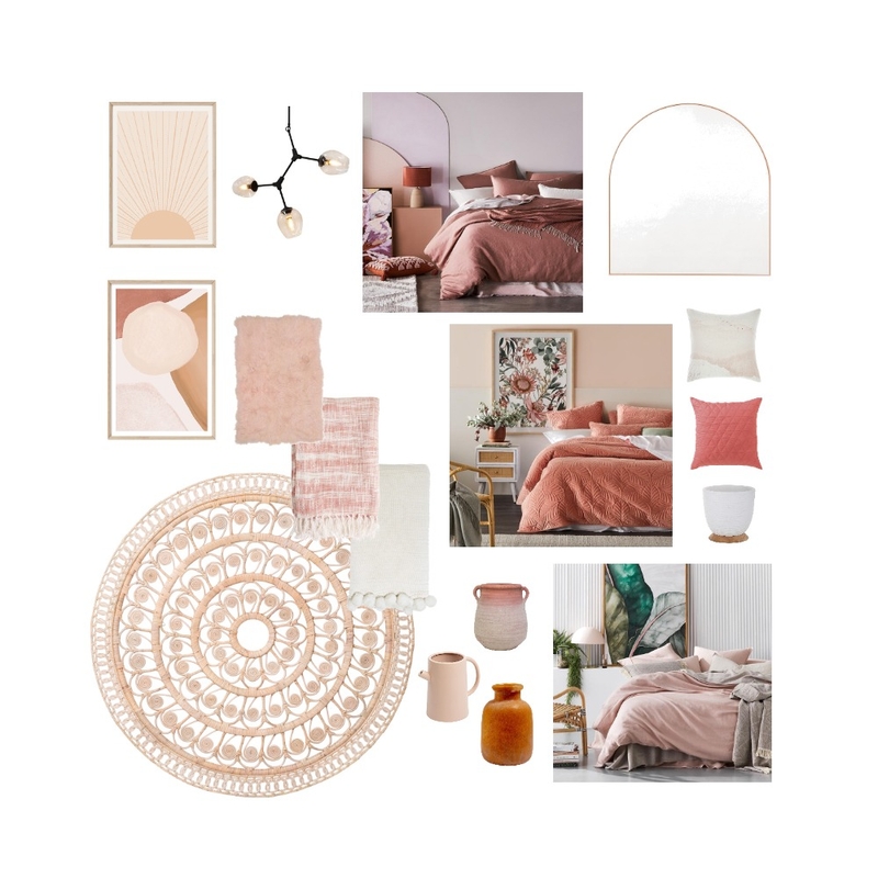 Terracotta Pink Mood Board by Steph Nereece on Style Sourcebook