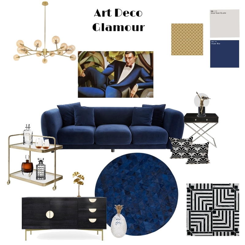 Art Deco Glamour Mood Board by Karen Rogers on Style Sourcebook